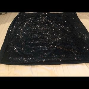 Black Sequin Skirt